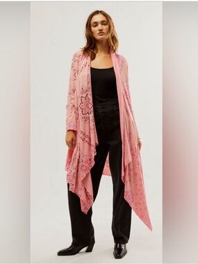 Magnolia Pearl Stargazer Karesa Bandana Cardigan - Azalea